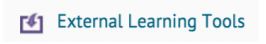 External Learning Tools button