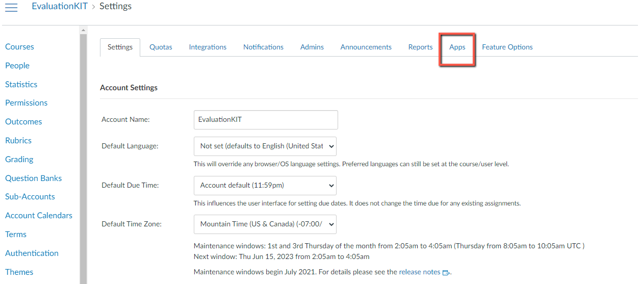 Canvas LTI 1.3 Integration Administrator Setup Watermark