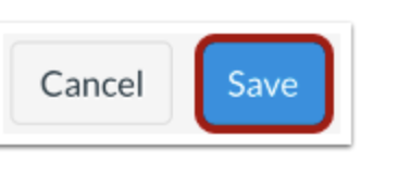 The Cancel and Save buttons, with Save highlighted.