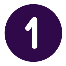 Number 1 in a circle.