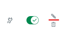 Screenshot showing the edit icon next to a Developer Key in Canvas.