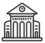 An icon representing a university building.
