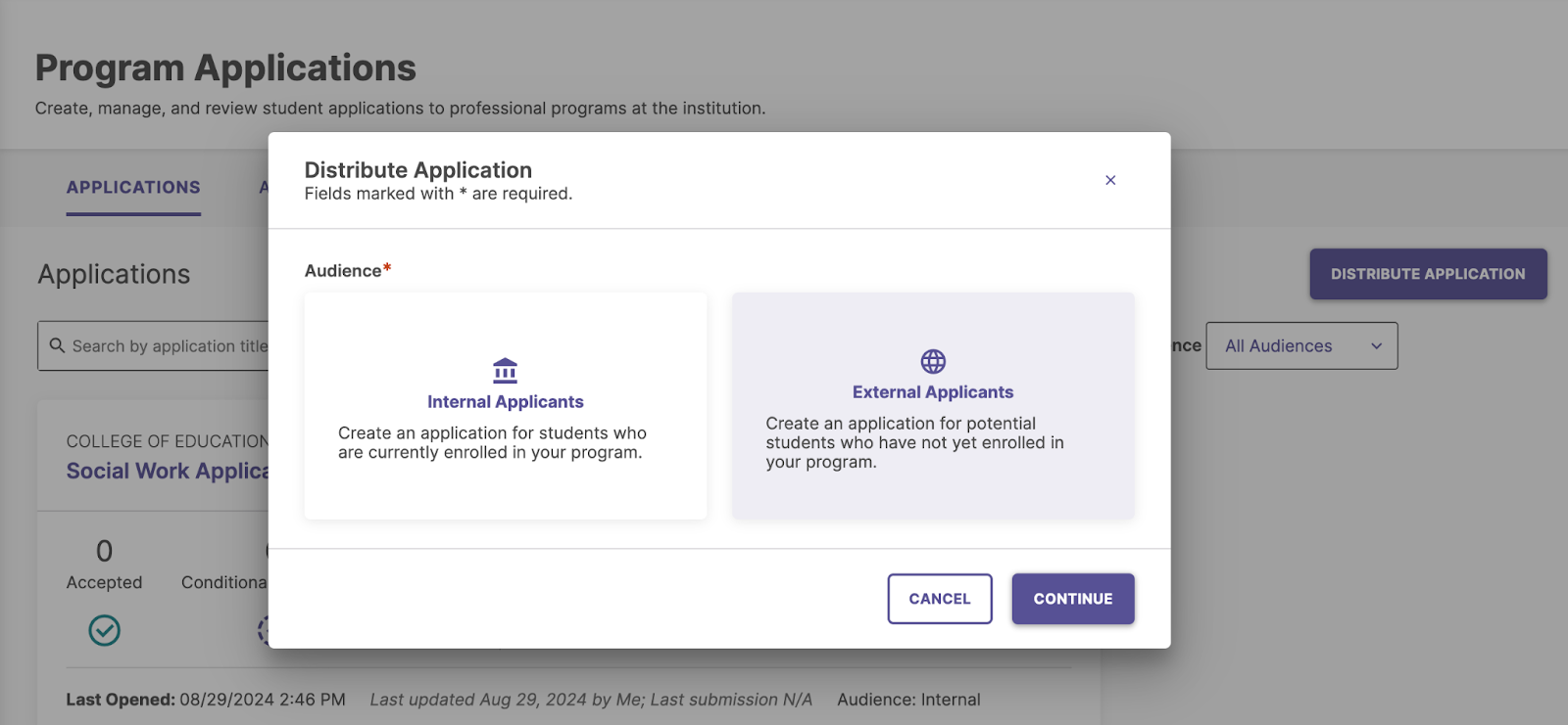 The Application Distribution step showing the option to add evaluation components.