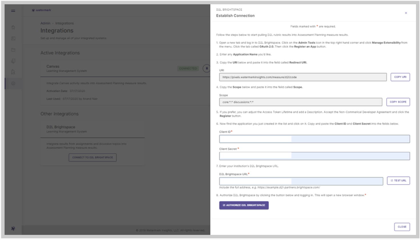 Brightspace (D2L) Setup & Role Configuration Watermark