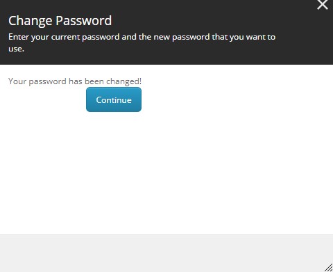 Change Password Acceptance
