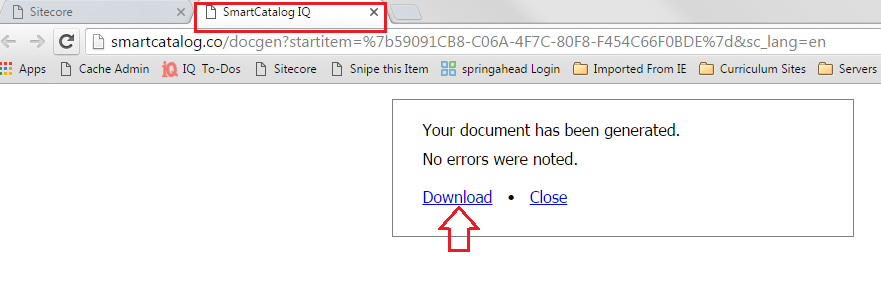 Export_Download Window_Download Button