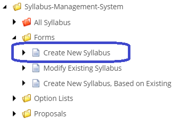 Syllabus Forms Folder