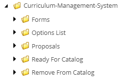 Curriculum Folder Structure