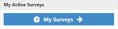 The My Active Surveys widget showing a button labeled My Surveys with a count indicator.