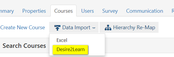 Brightspace Course Import and Search Techniques