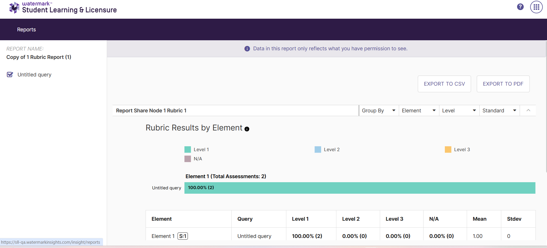 The 'Copy to My Reports' action being selected from the report interface.