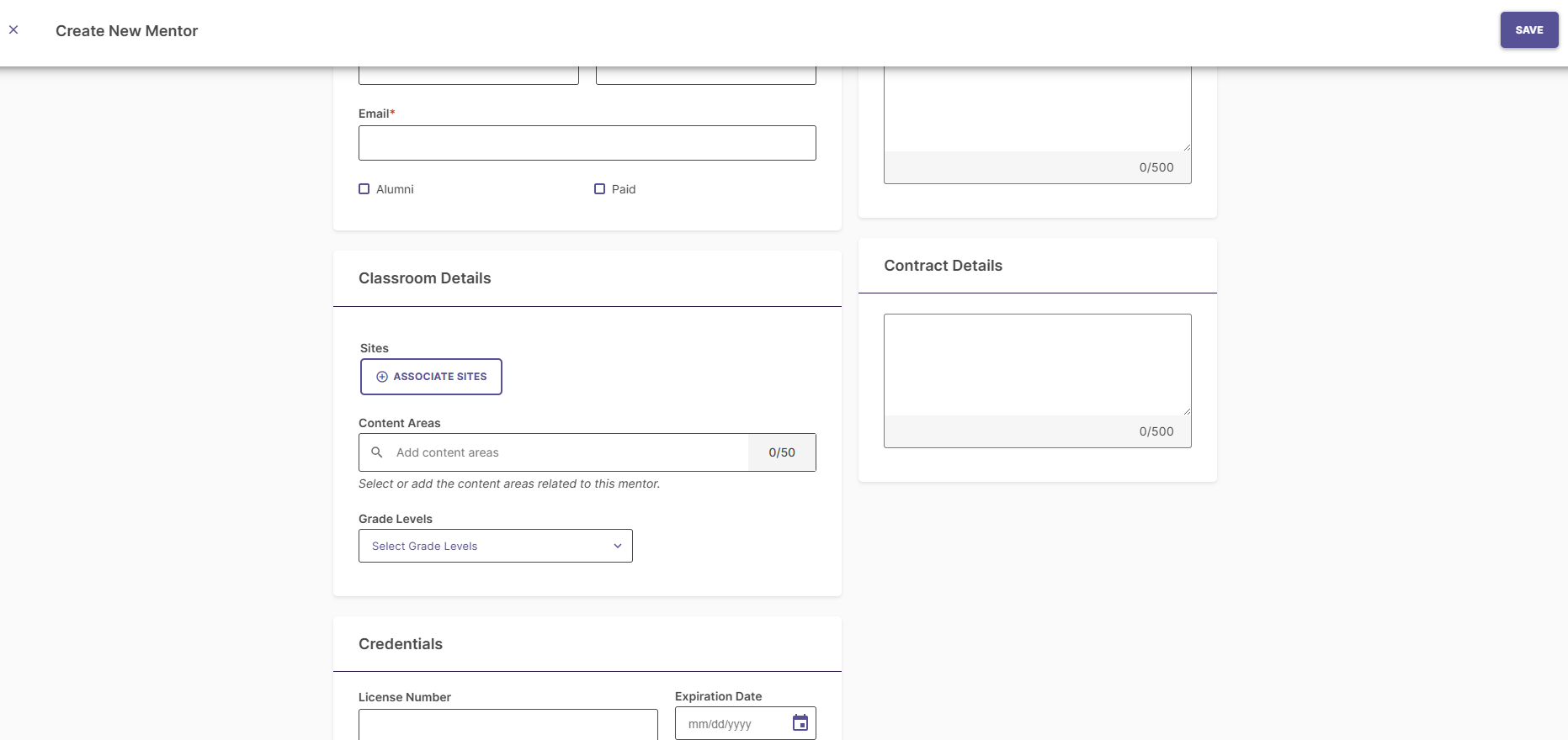 Screenshot showing the "Associate Sites" button