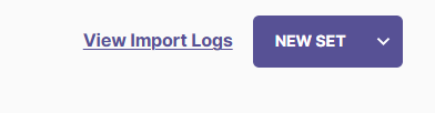 Screenshot showing the "View Import Logs" link