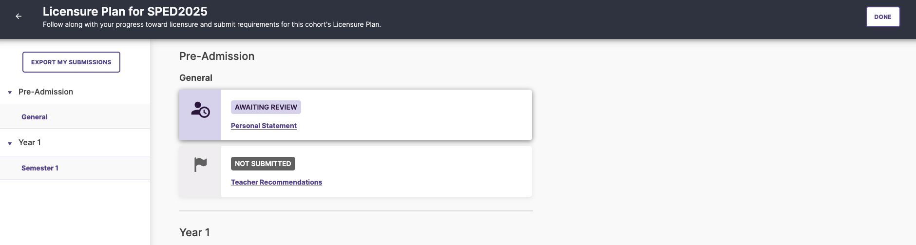 Screenshot showing a requirement that is "Awaiting Review"
