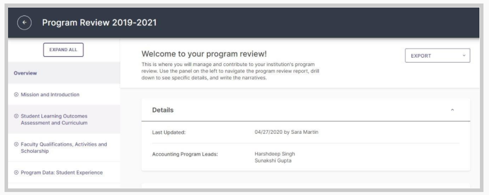 Program Review as a Contributor – Watermark