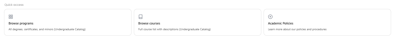 Quick access tabs on new landing page.png