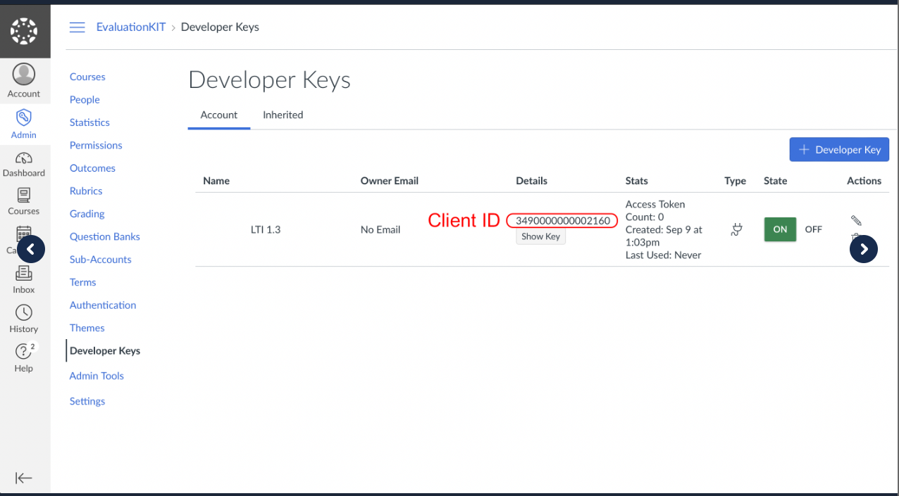 Adding a Static LTI 1.3 Link in Canvas Watermark