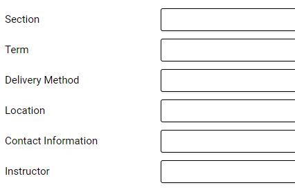 Syllabus Form Template Basics – Watermark